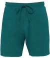 NS727 Native Spirit Terry Towel Shorts Peacock Green colour image